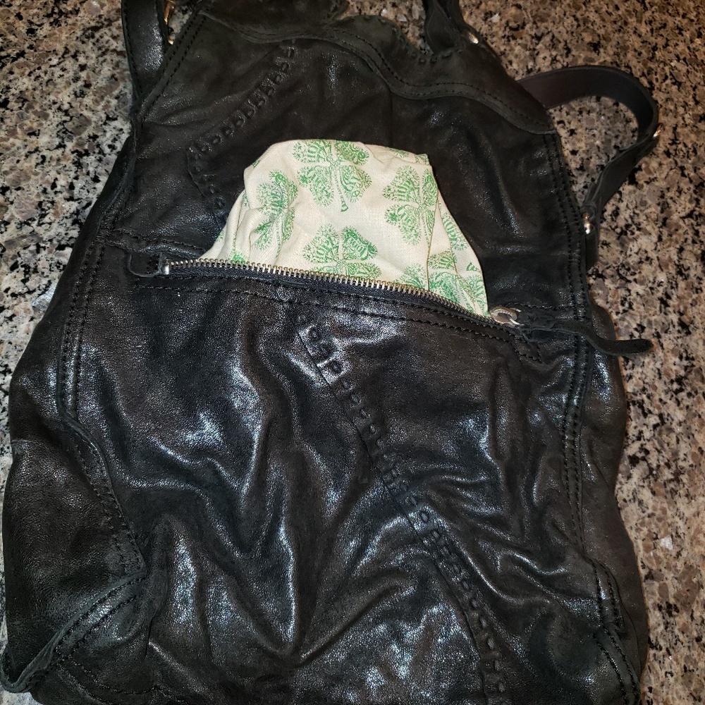 Lucky Brand all Leather hobo bag